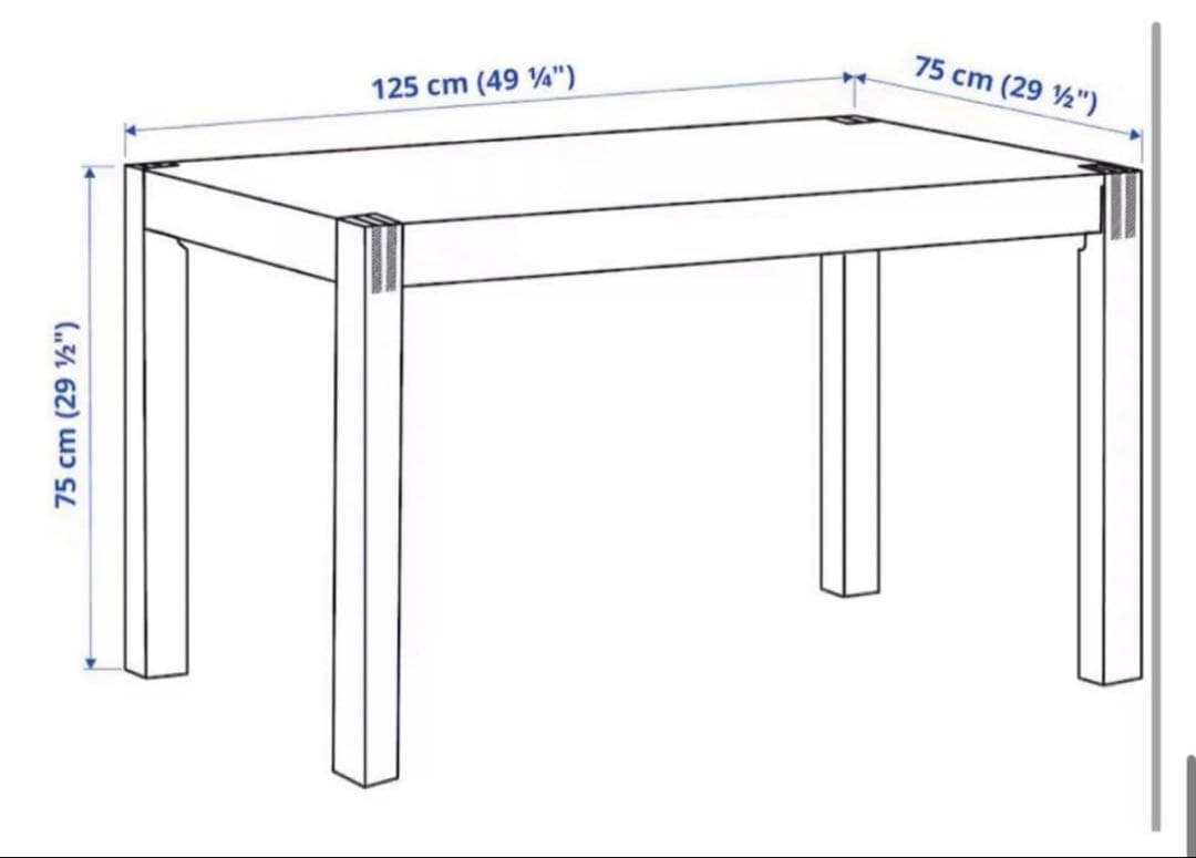 IKEA NORDBY ノールドビー 4人用テーブル&椅子4脚【直接引き取り】
