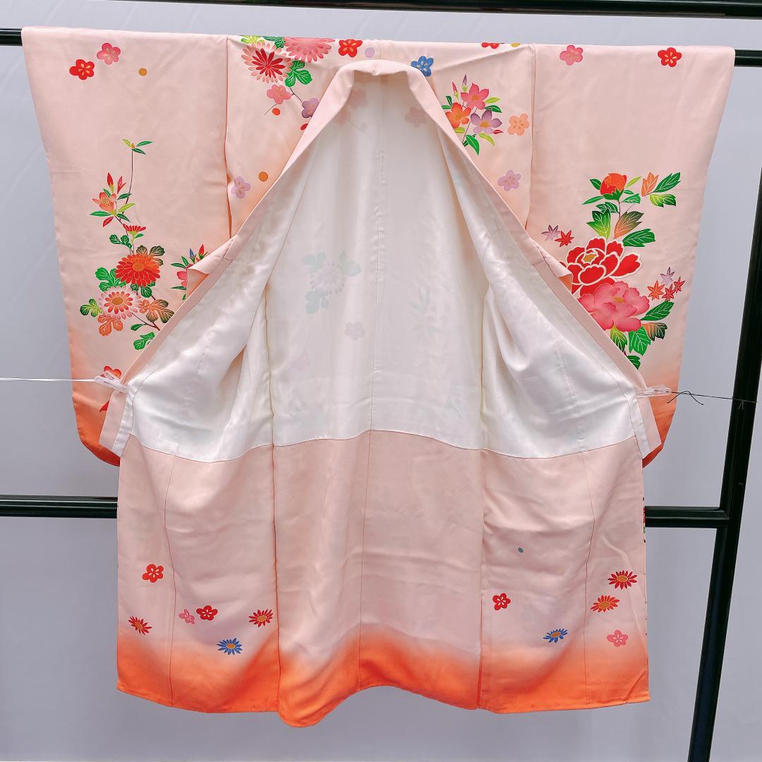 Y★4009★ 子供着物 七五三 女の子 四つ身 襦袢付き