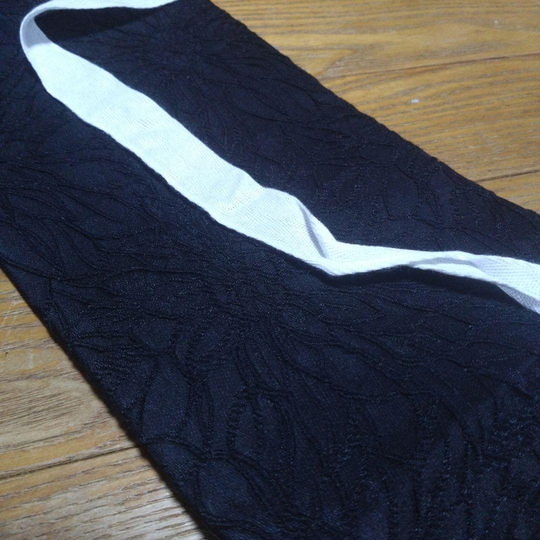 美品★七歳★モダン★黒レース作り帯