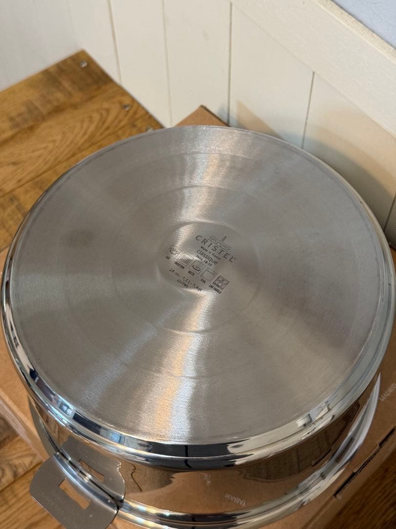 新品 CRISTEL 両手深鍋 G 24cm F24GK9