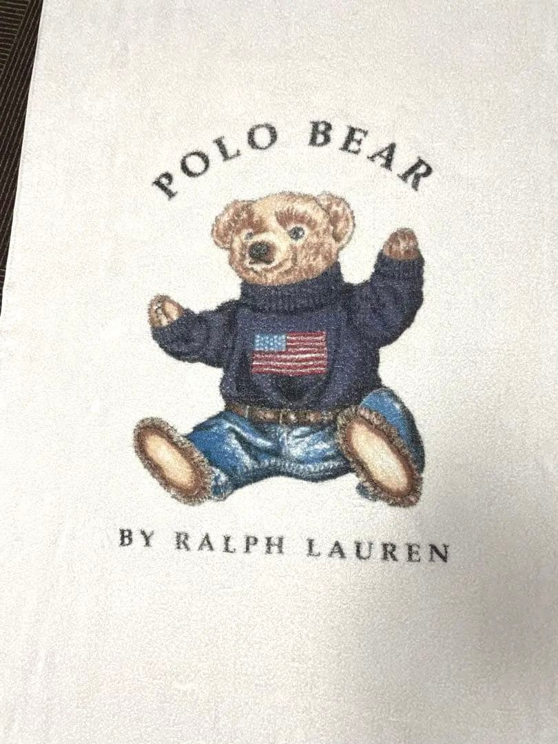 希少　90s USA製　ラルフローレン　ポロベア　ビーチタオル　大判