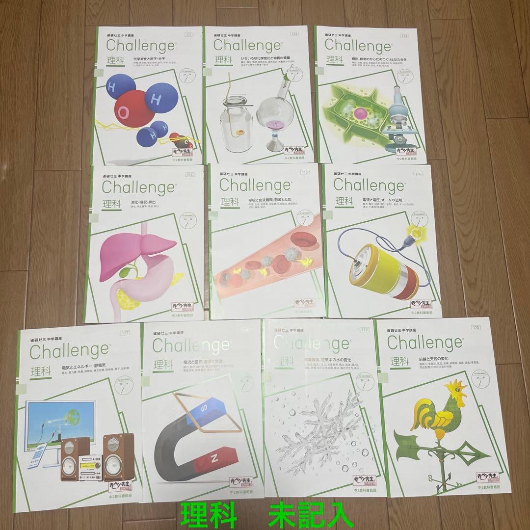 進研ゼミ中学講座2年生2024年度 【1年分全部セット！未使用多数！】