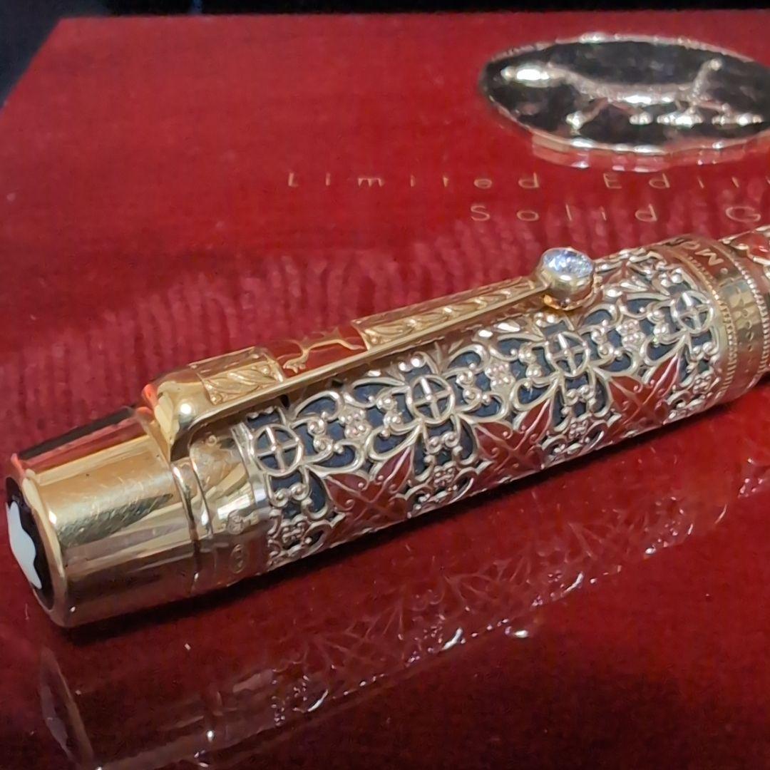 【超希少♪】 モンブラン 万年筆 パトロンシリーズ セミラミス 18金無垢