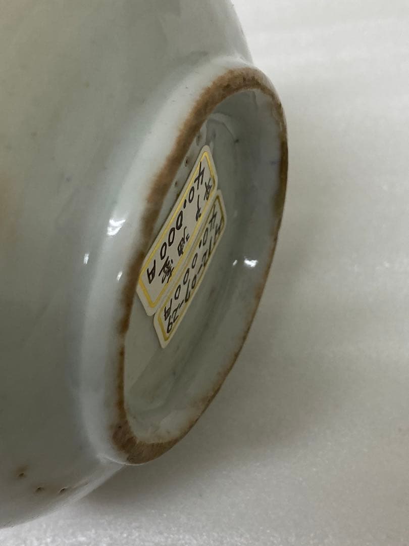 3-3250 骨董　油壺磁器　古平戸染付山水図油壺