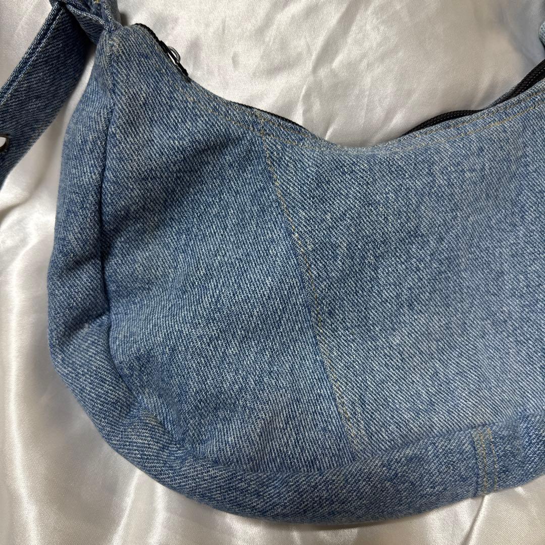 レア　adidas アディダス　リメイクバッグ　再構築　Y2K デニム