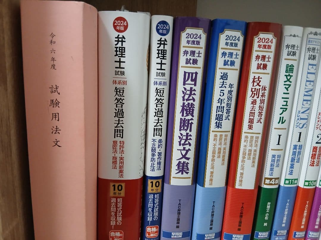 弁理士受験2025参考書セット一式