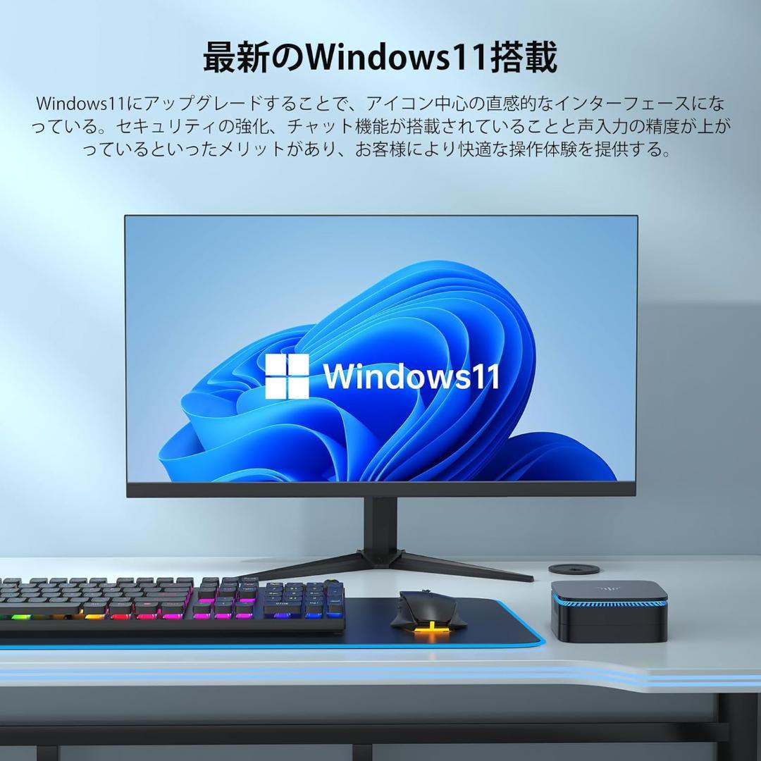 【R1590-117-370】ミニpc n100 mini pc　ミニパソコン