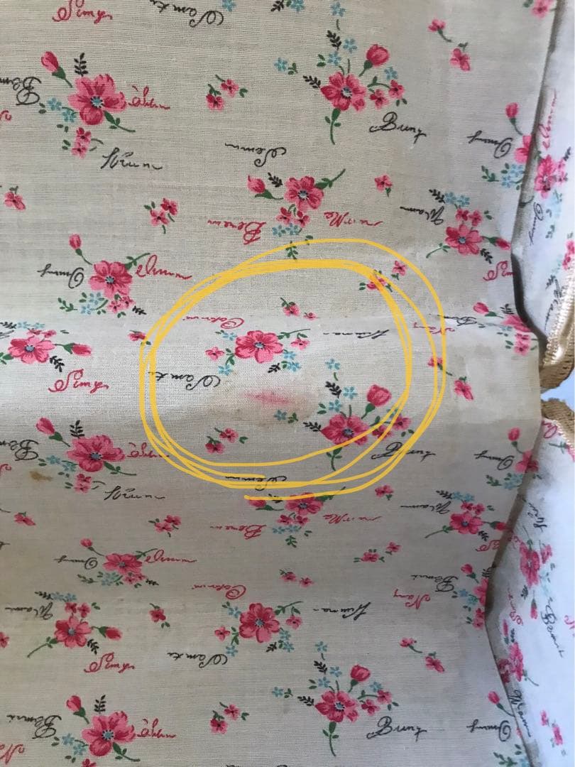 【アンティーク 】籐籠　ピクニックバスケット　内布付き