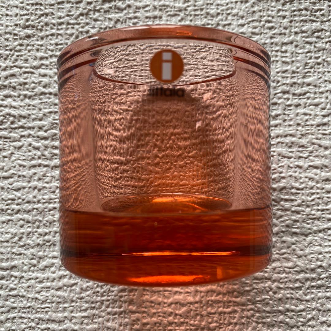 美品✨イッタラ キビkivi キャンドルホルダー　60 薄ピンク系