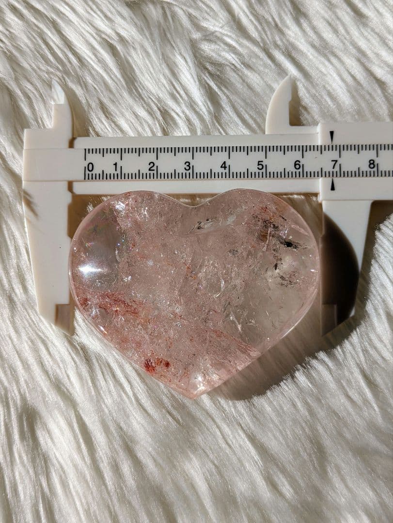 高品質　濃ピンク♡ピンクアゼツライト（通称） ピンククリアクォーツ♡ ハート