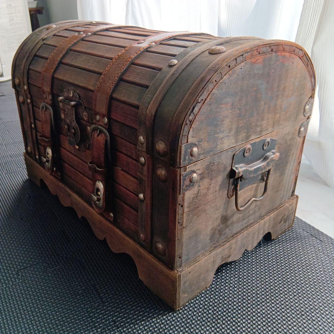 WOODEN TRUNK 木製トランク型収納ボックス アンティーク