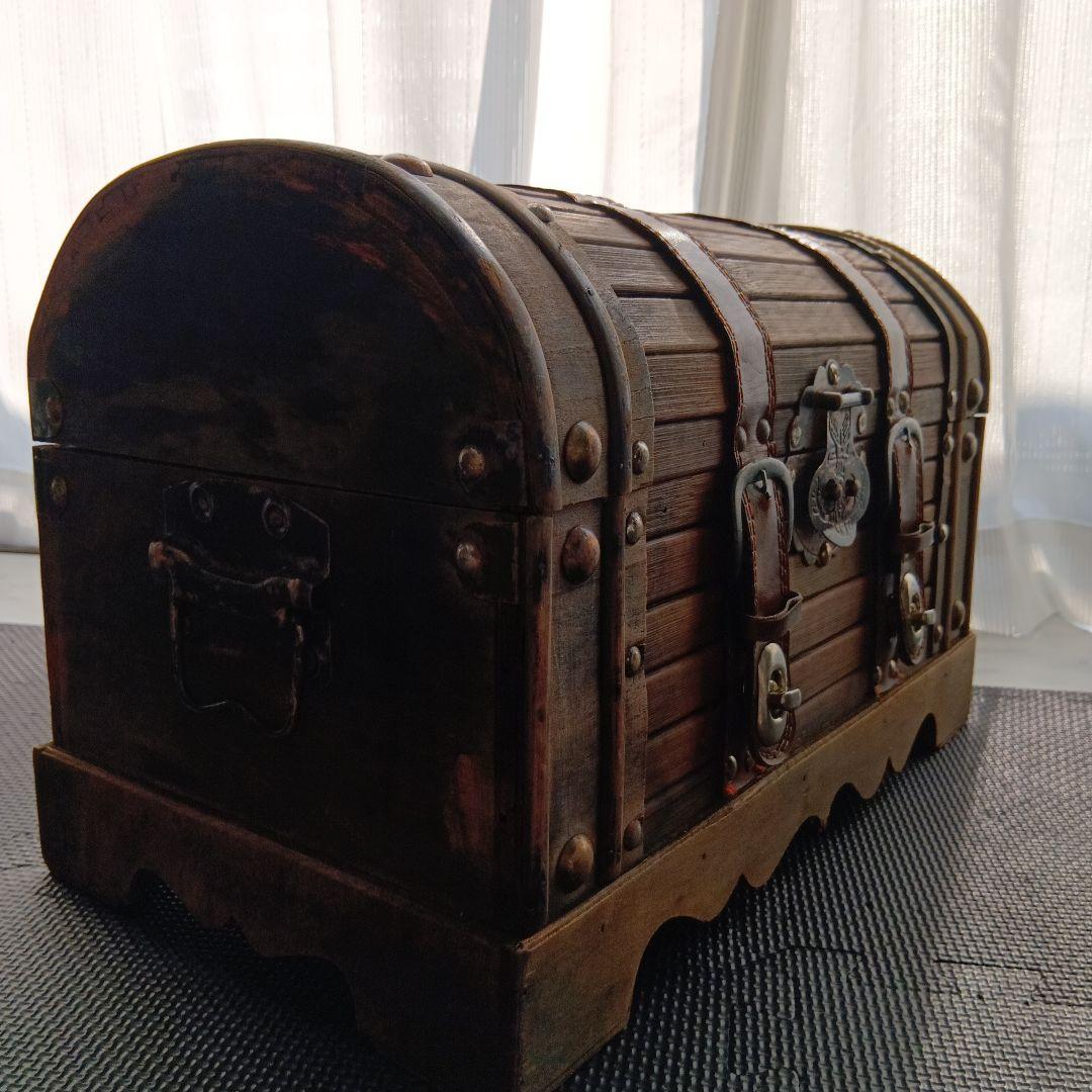 WOODEN TRUNK 木製トランク型収納ボックス アンティーク