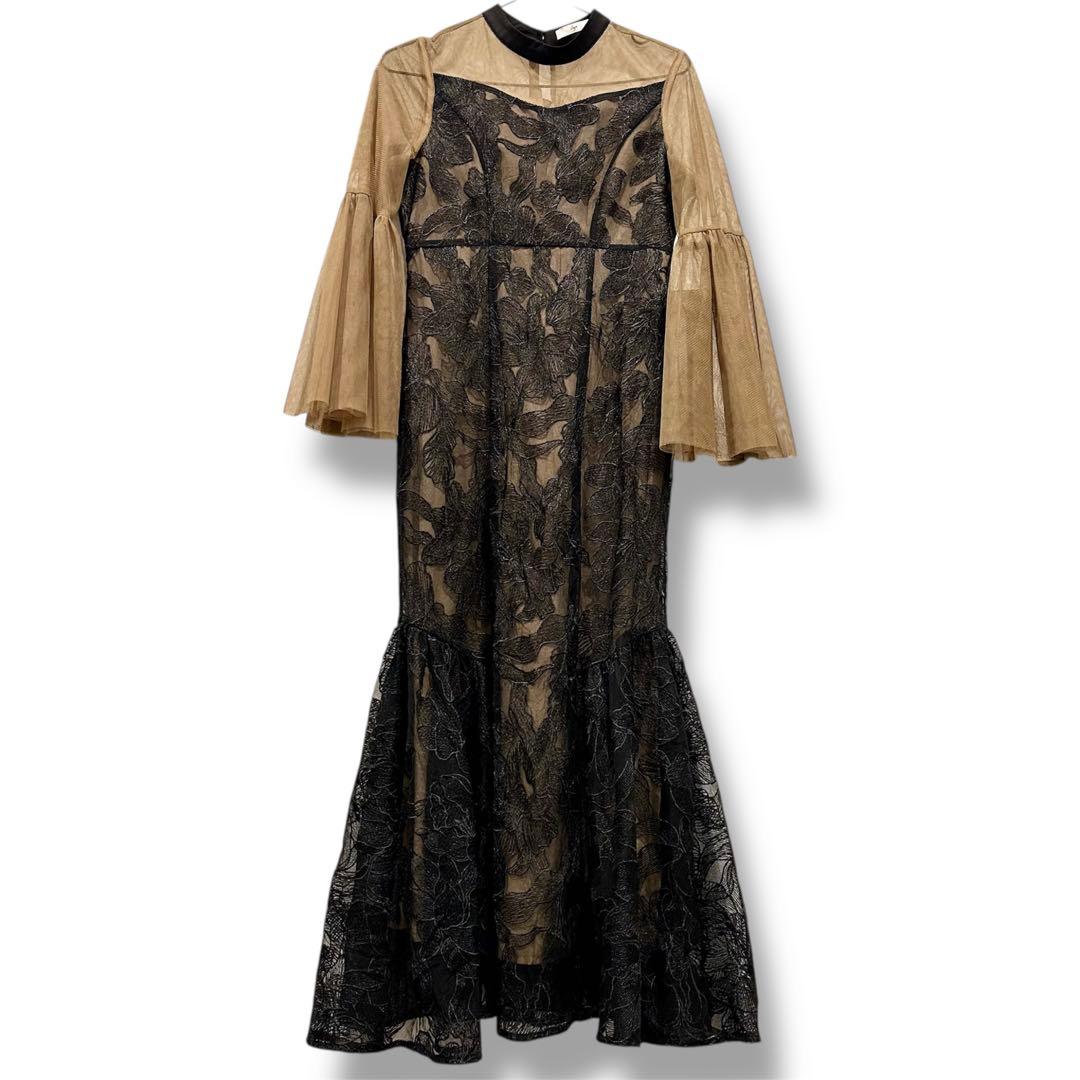 極美品 Leja レジャ 結婚式 マーメイドロングドレス 黒 S 1度着用 完売