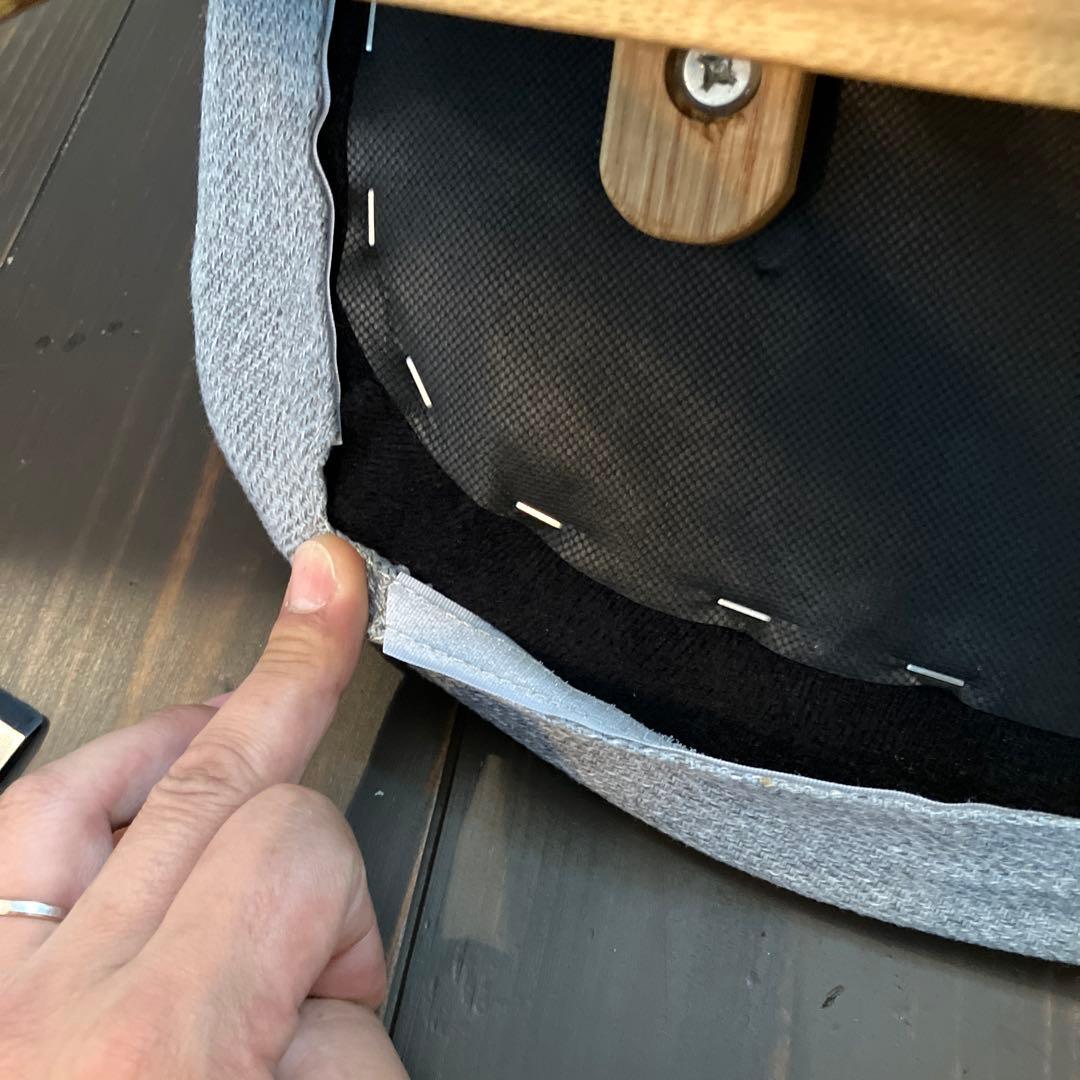 unico ウニコ　ダイニングチェア 木製 グレー布張り①