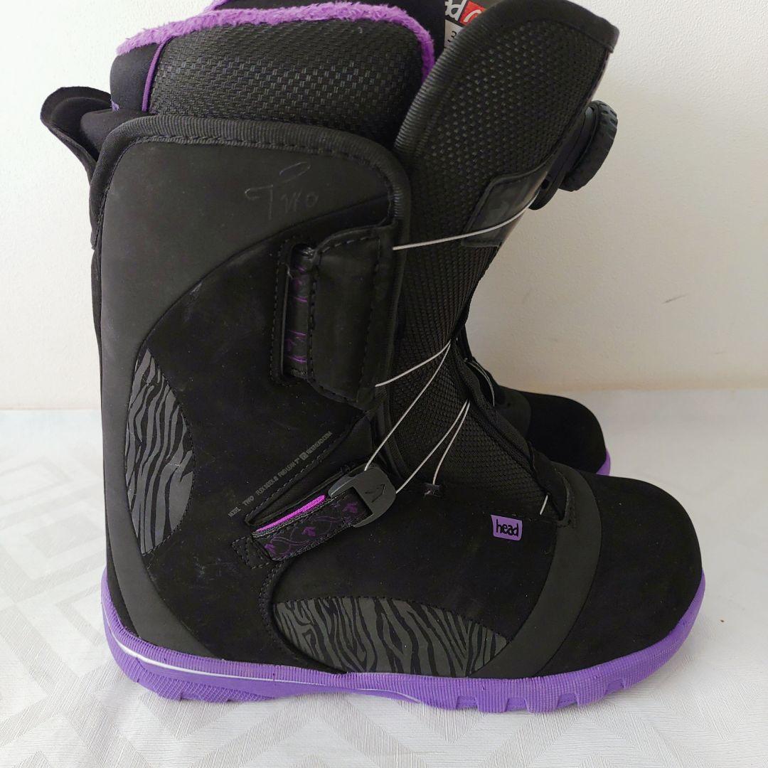 【美品】　HEAD two BOA 25㎝　スノーボードブーツ　レディース