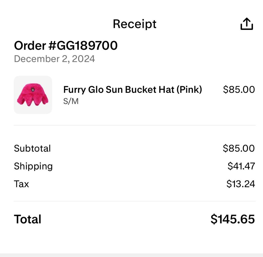 購入履歴あり Furry Glo Sun Bucket Hat glo gang