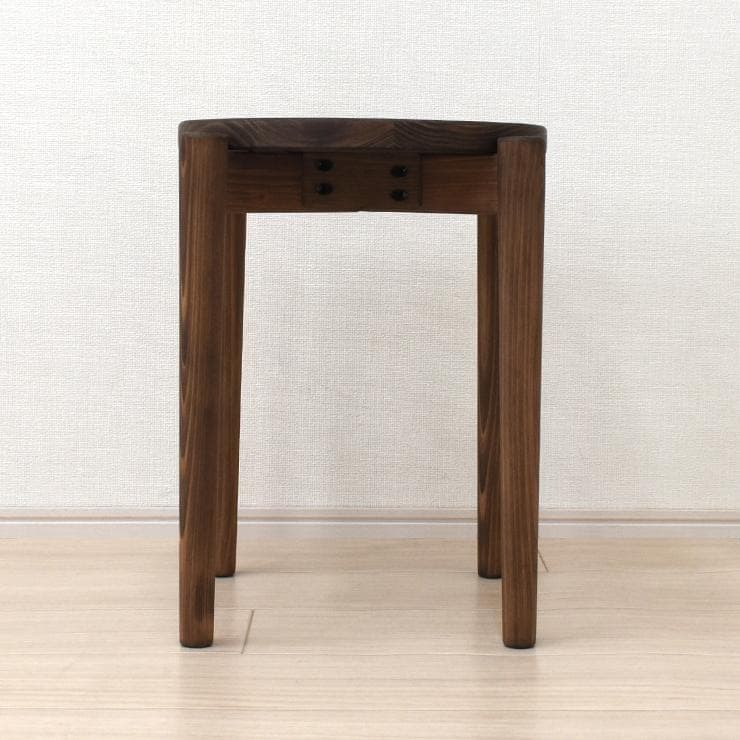 HPY ST HNK　スツール　ひのき国産　4脚（受注生産）　ブラウン