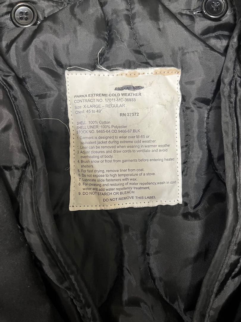 M65 モッズコート ブラック