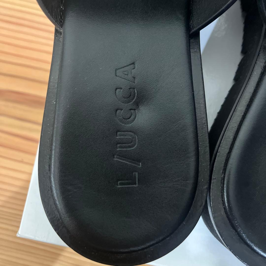 美品 L/UCCA ルッカ レザーサンダル 41 vibramソール