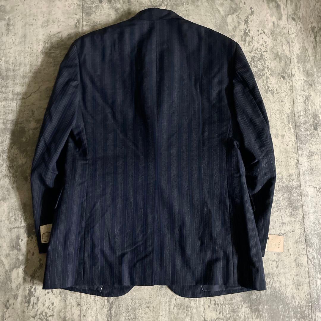 未使用 Christian Dior ディオールネクタイ 極上ウール 濃紺スーツ