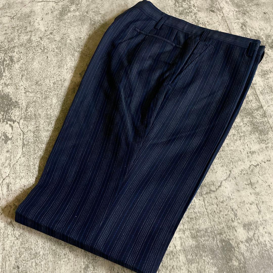 未使用 Christian Dior ディオールネクタイ 極上ウール 濃紺スーツ