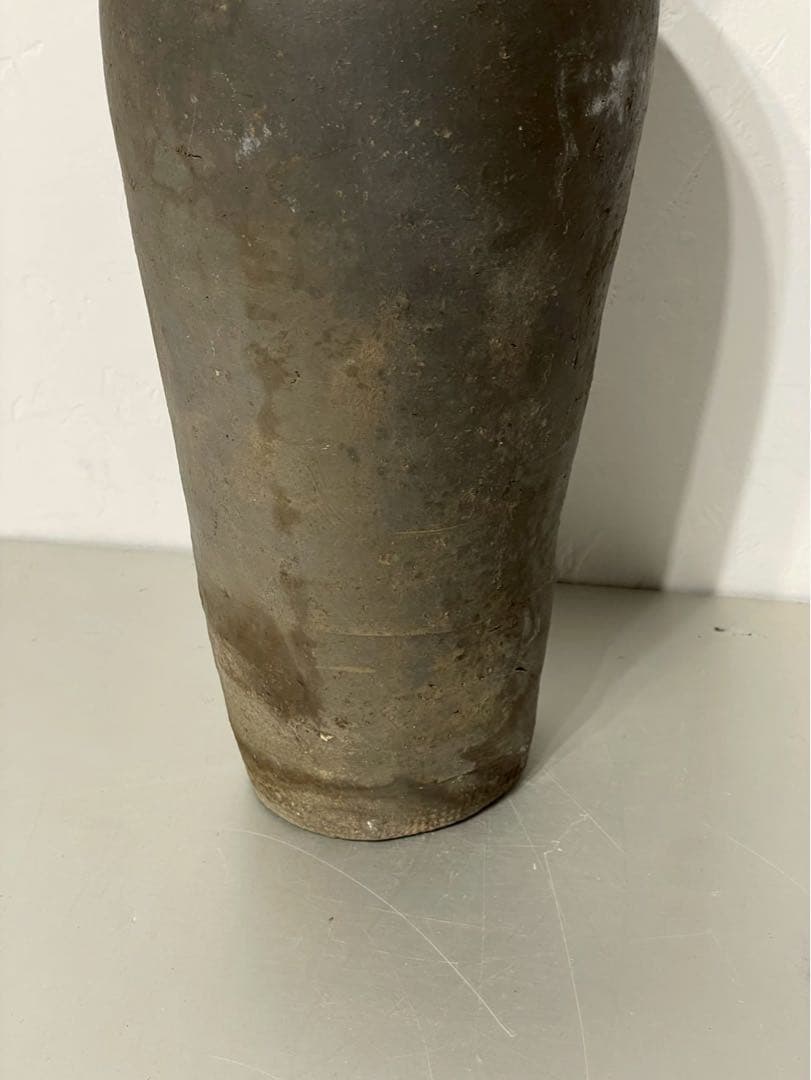 も須恵器 古陶磁 壺 花瓶 インテリア 時代物 朝鮮