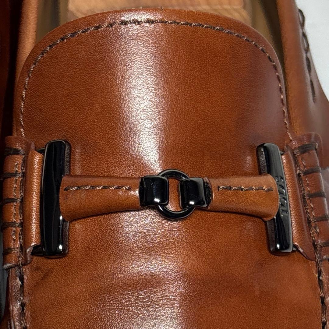 【美品】TOD’S トッズ ダブルT　ドライビングシューズ レザー ブラウン