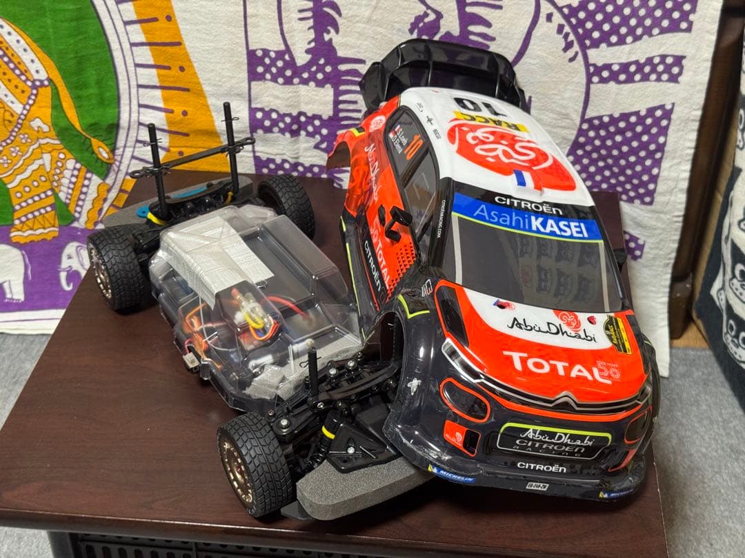 タミヤTT-02ベースラリーカー シトロエンC3WRCオリジナル OP、プロポ付