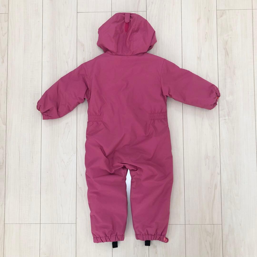 mont-bell ジャンプスーツ 90 ピンク 手袋セット
