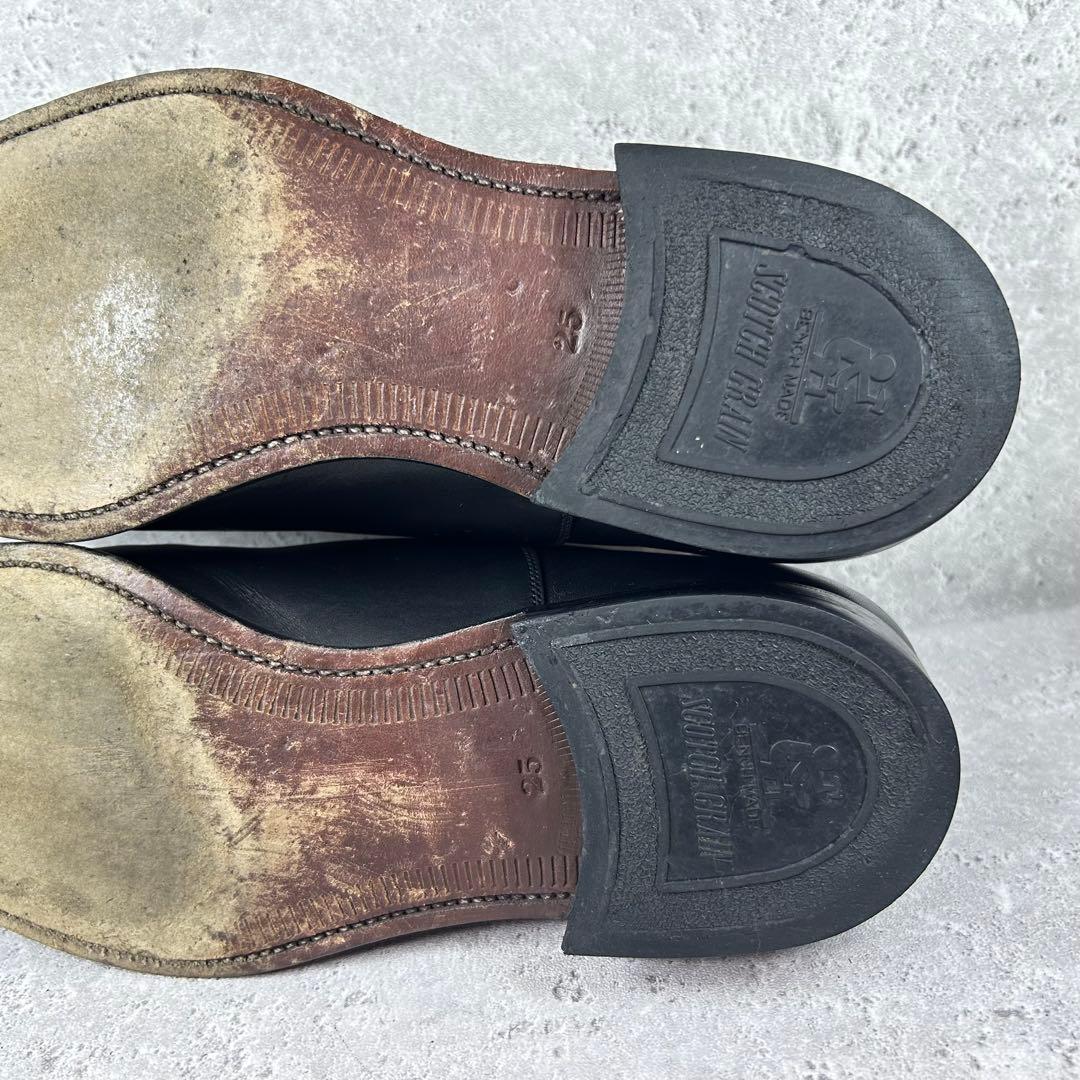 SCOTCH GRAIN 革靴 F0605 ストレートチップ 牛革 ブラック