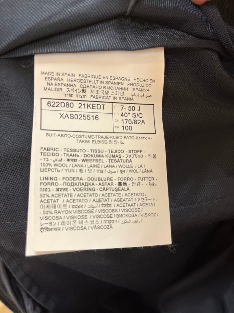 【美品】 dunhill ブラック ストライプ ダブル セットアップスーツ