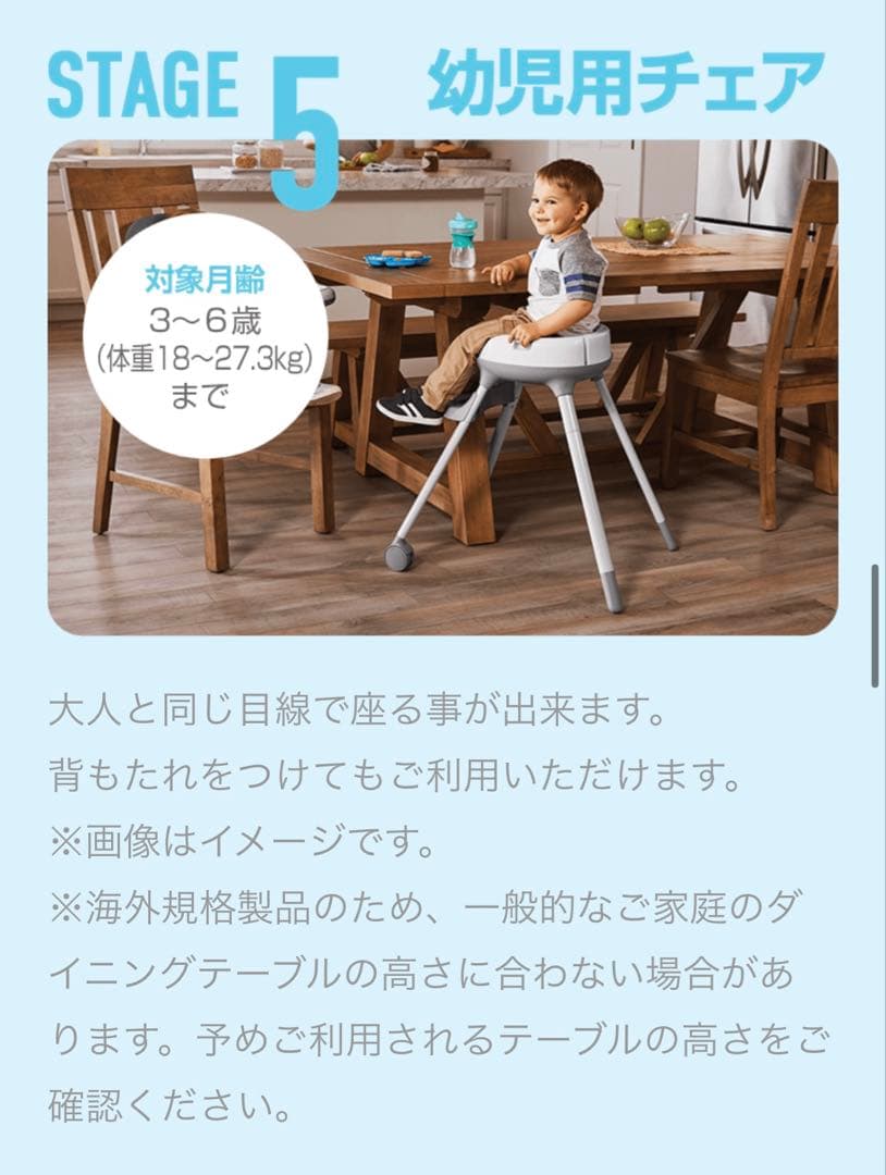 【未開封】グレコ　7in1ハイチェア　フロアツーテーブル