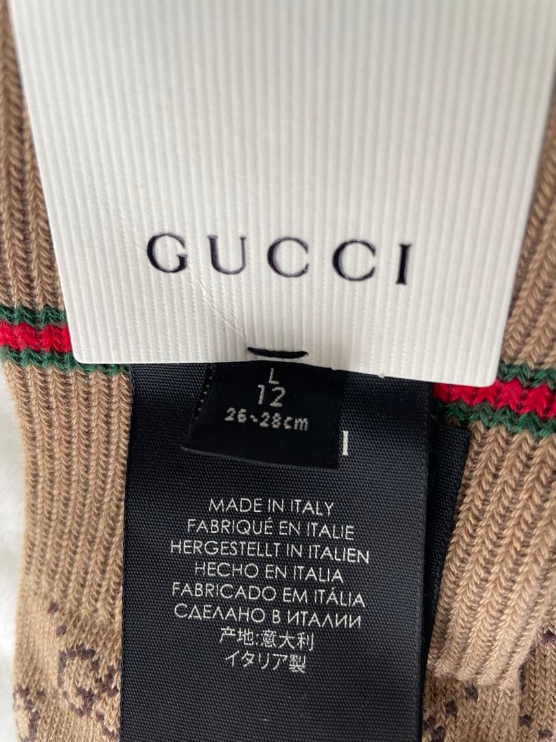 【タグ付き・完全未使用‼️】GUCCI ソックス26-28cm 即日発送