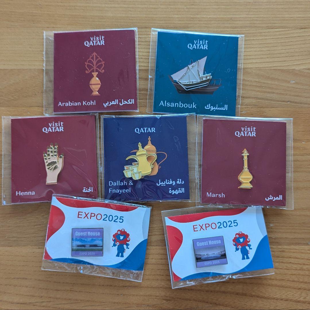 大阪・関西万博　ピンバッチ&グッズセット（ネックストラップ、ピンバッチケース付）