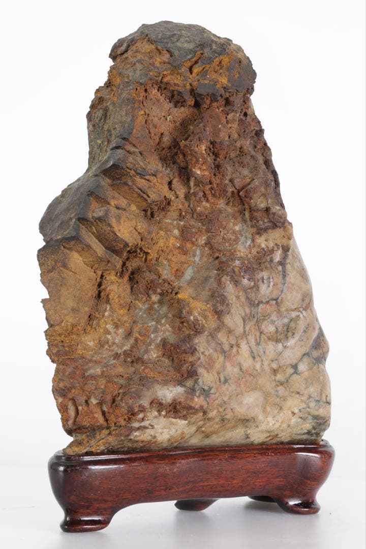 菊花石 菊紋石 大輪 紋石 台座付 3.2kg 鑑賞石 原石 自然石 美石 水石