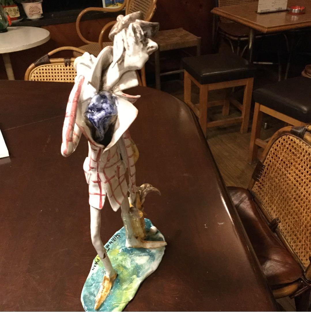 イタリア製  陶器  ゴルファー  バンボーラ  繊細！