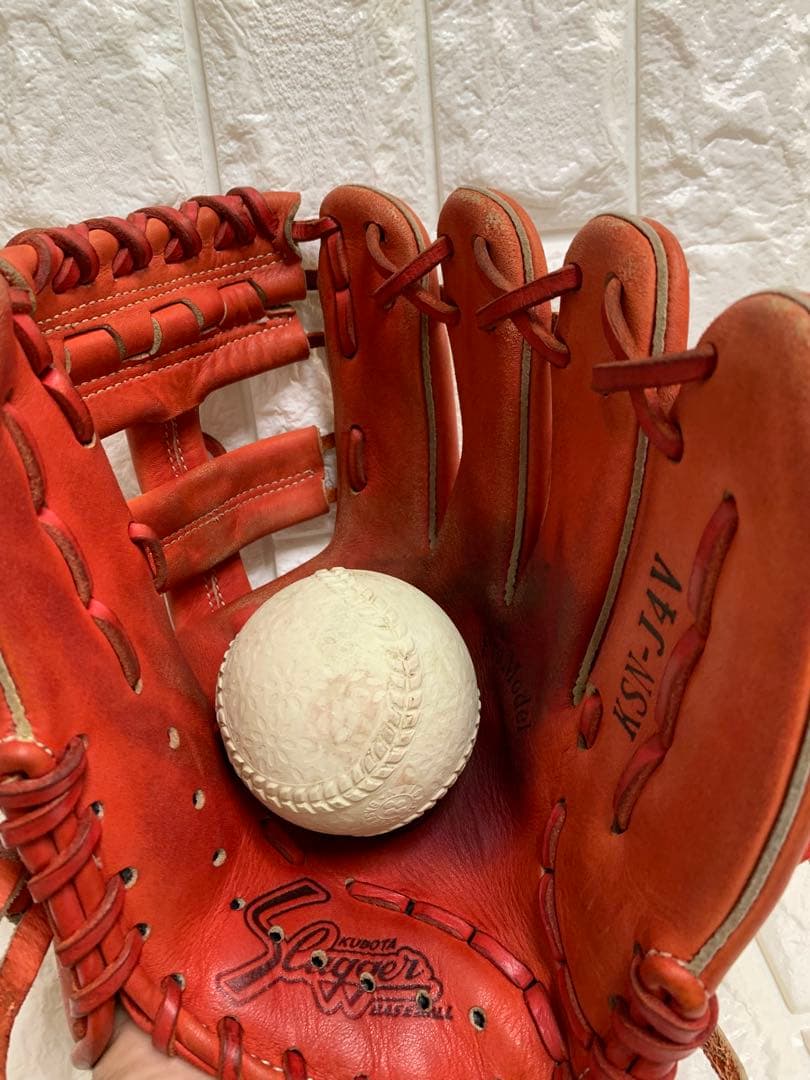 【即戦力】久保田スラッガー 少年軟式用 KSN-J4V オレンジ 右投げ