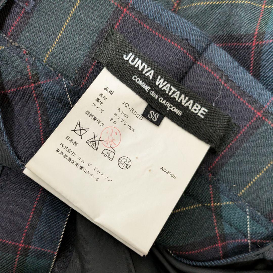 ジュンヤ コム・デ・ギャルソン／グリーンチェックペンギンパンツ