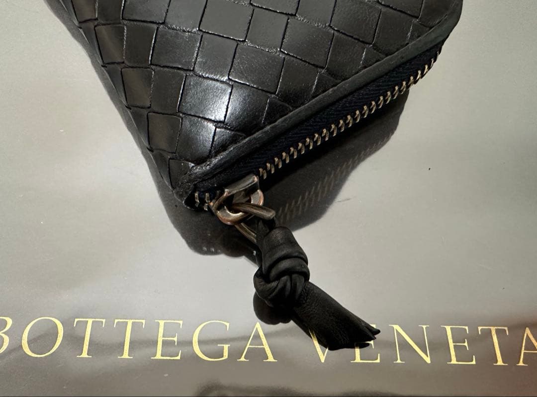 【本体のみ】ボッテガヴェネタ イントレチャートケース/ラム/黒/1️⃣✨✨