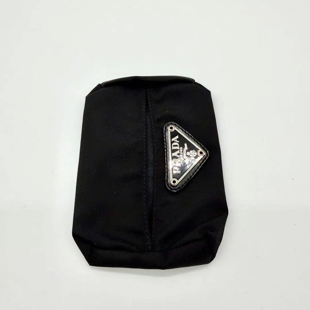 小物 PRADA tissue case Blacknylon