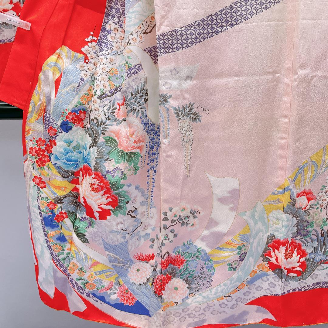 ★4059★ 子供着物 七五三 女の子 四つ身 襦袢付き