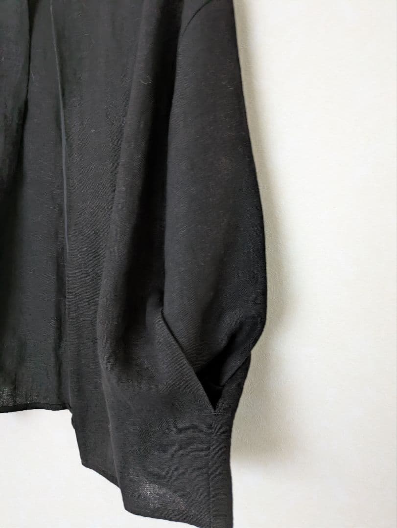 美品【rehellinen】 ♪slow linen Jacket♪BLACK