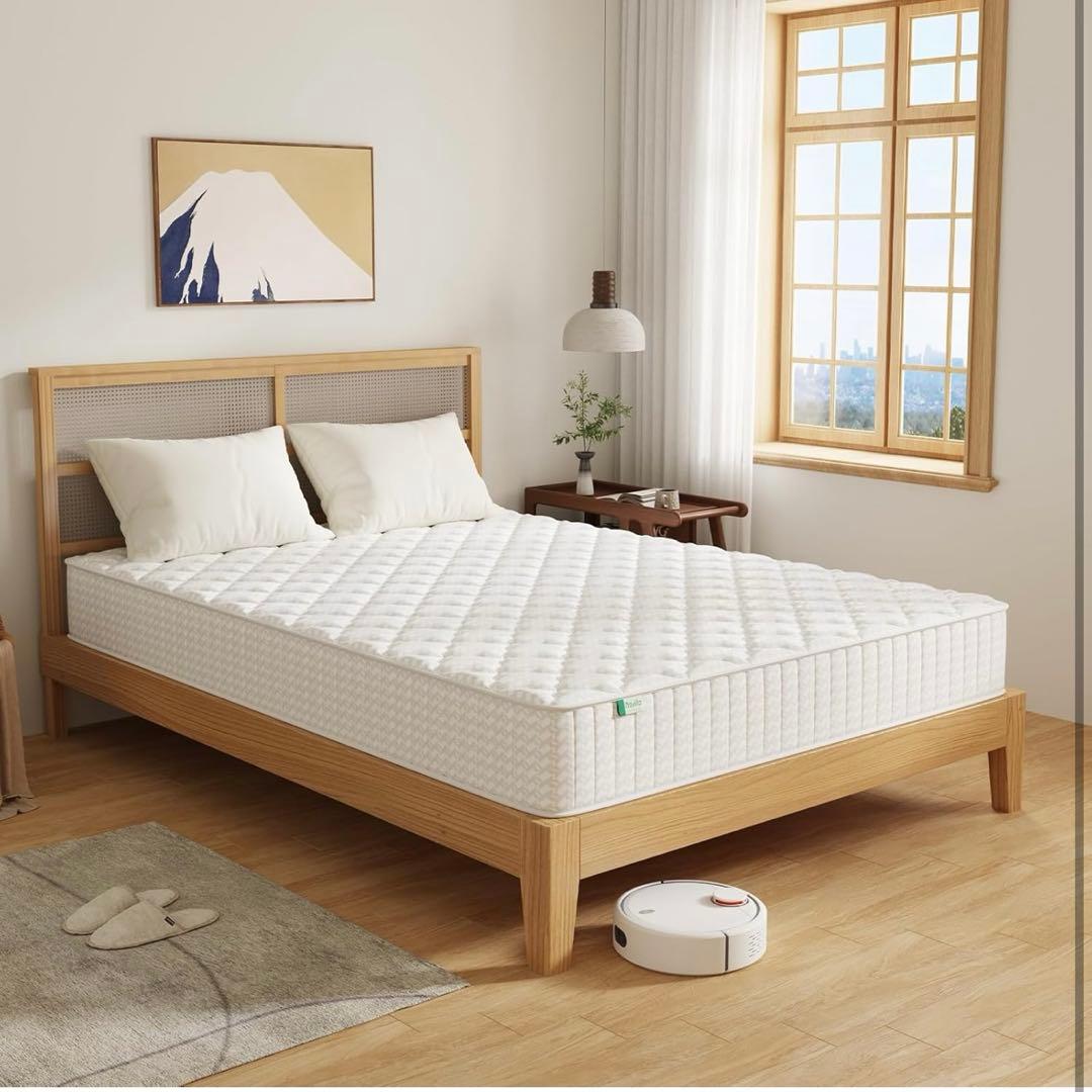 マットレス ダブル 極厚20cm 硬め ポケットコイル 硬さ180N 高反発