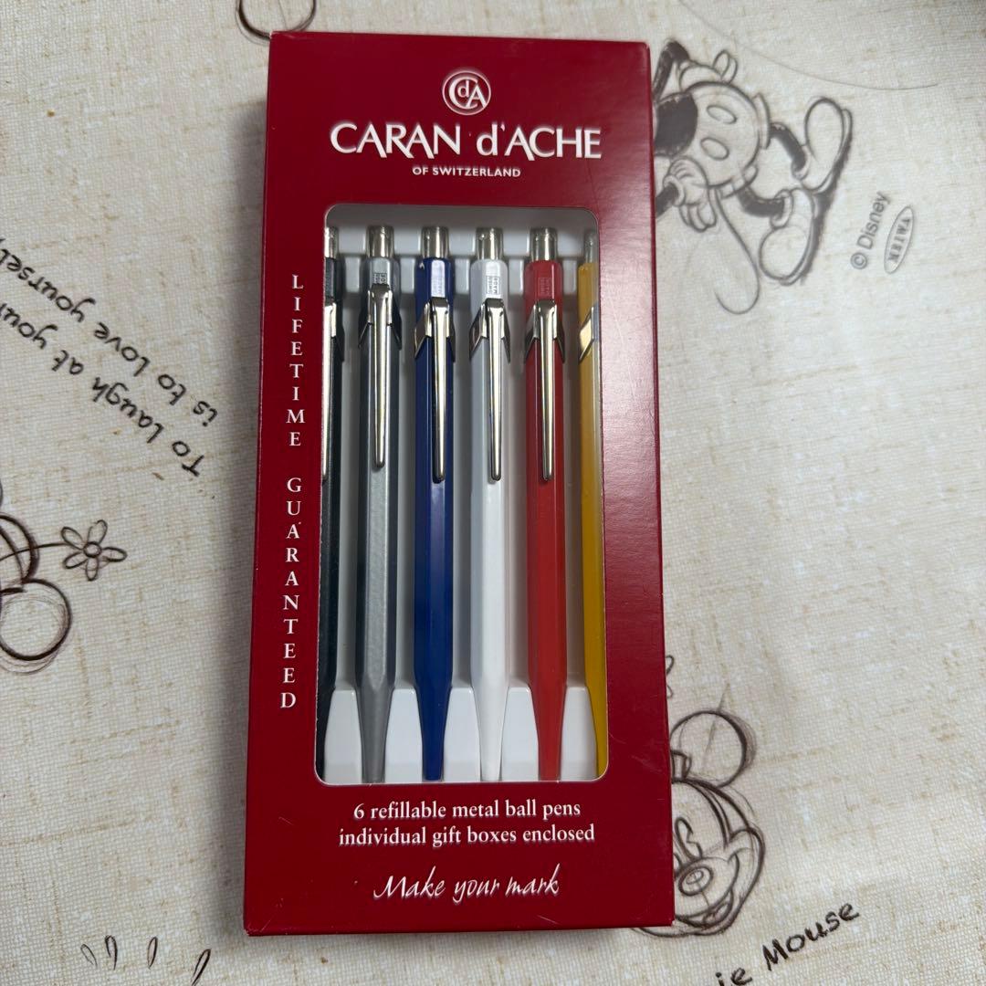 CARAN D'ACHE 6本セット カランダッシュ 849 ノック式ボールペン