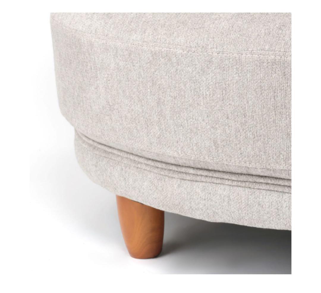 仙台 直接引き取り限定 曲線デザイン　ソファ オットマン付き