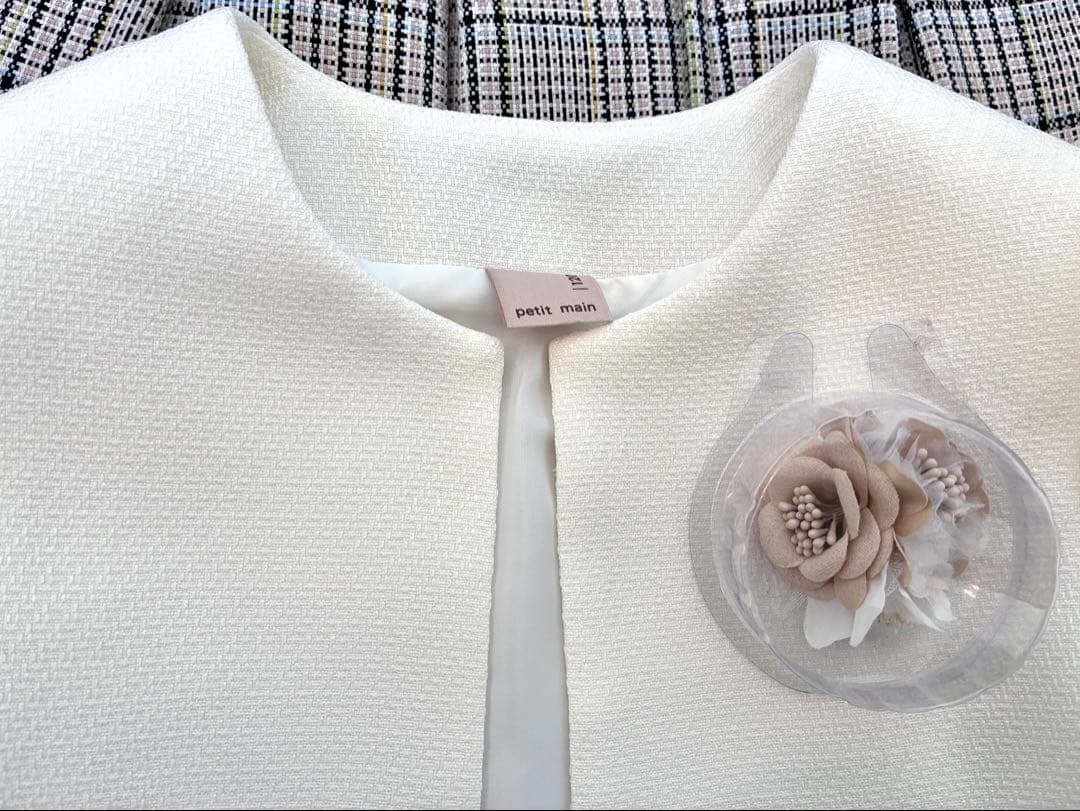 フォーマルドレスセット チェック柄　靴19cm