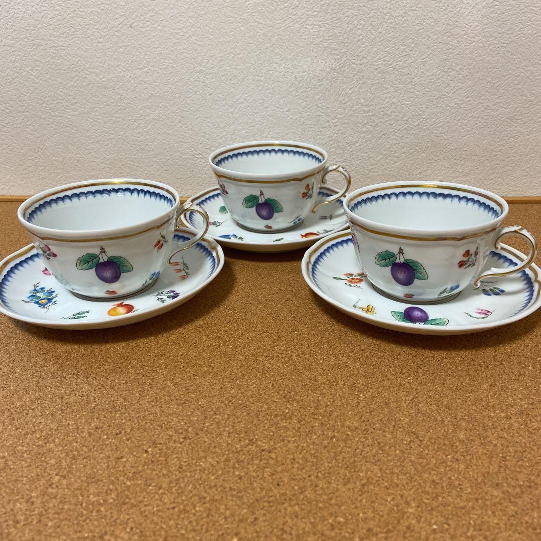 リチャードジノリ イタリアンフルーツ セット コーヒーカップ ポット クリーマー