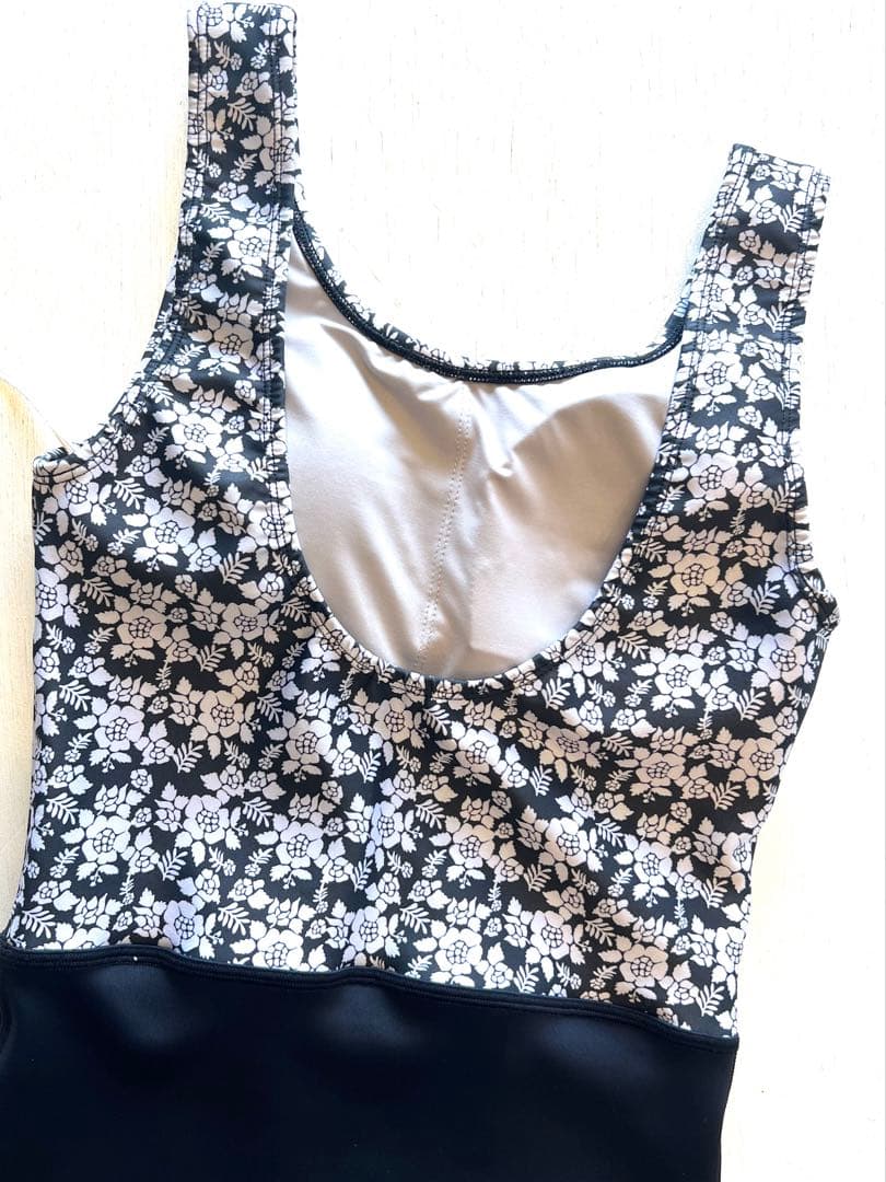 ecobitchbeachstyleブラックタンクトップオールスーツロンジョン