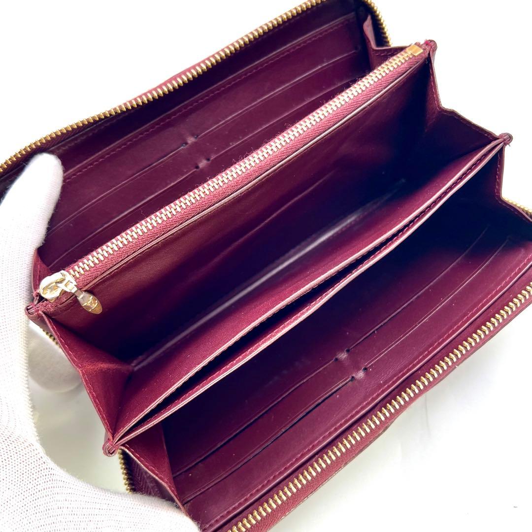 ルイヴィトン ヴェルニ ワイン ジッピーウォレット モノグラム M93575