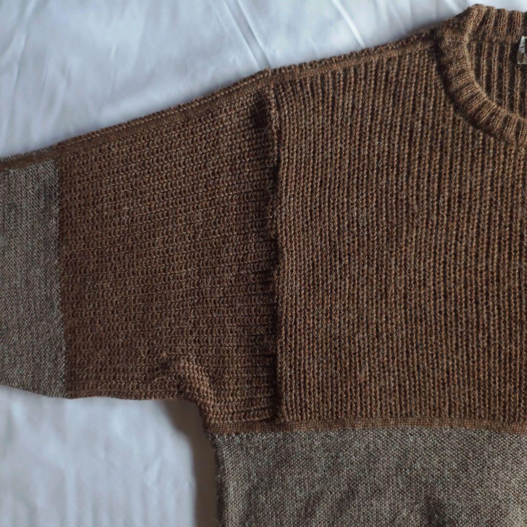 GIVENCHY ヴィンテージ ウール アルパカ 切り替え ニット セーター